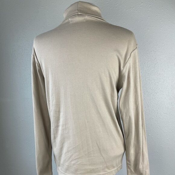 NWT Passports Tan Turtle Neck Size S - Picture 5 of 6